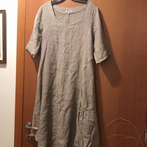 Couleur Lin Linen Shift Dress (Made in Italy)